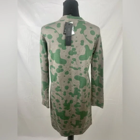 Marc Jacobs Oil Drop Wool Sweatshirt Dress in Granite Multi. Size Small - Picture 3 of 5